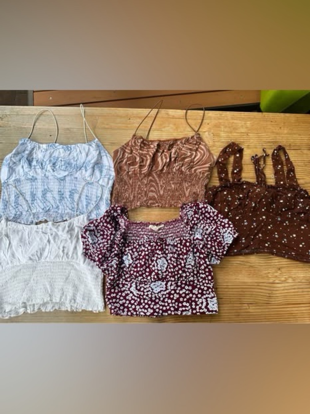Pac Sun Crop Tops Bundle - 5 Cute Styles 5/$25